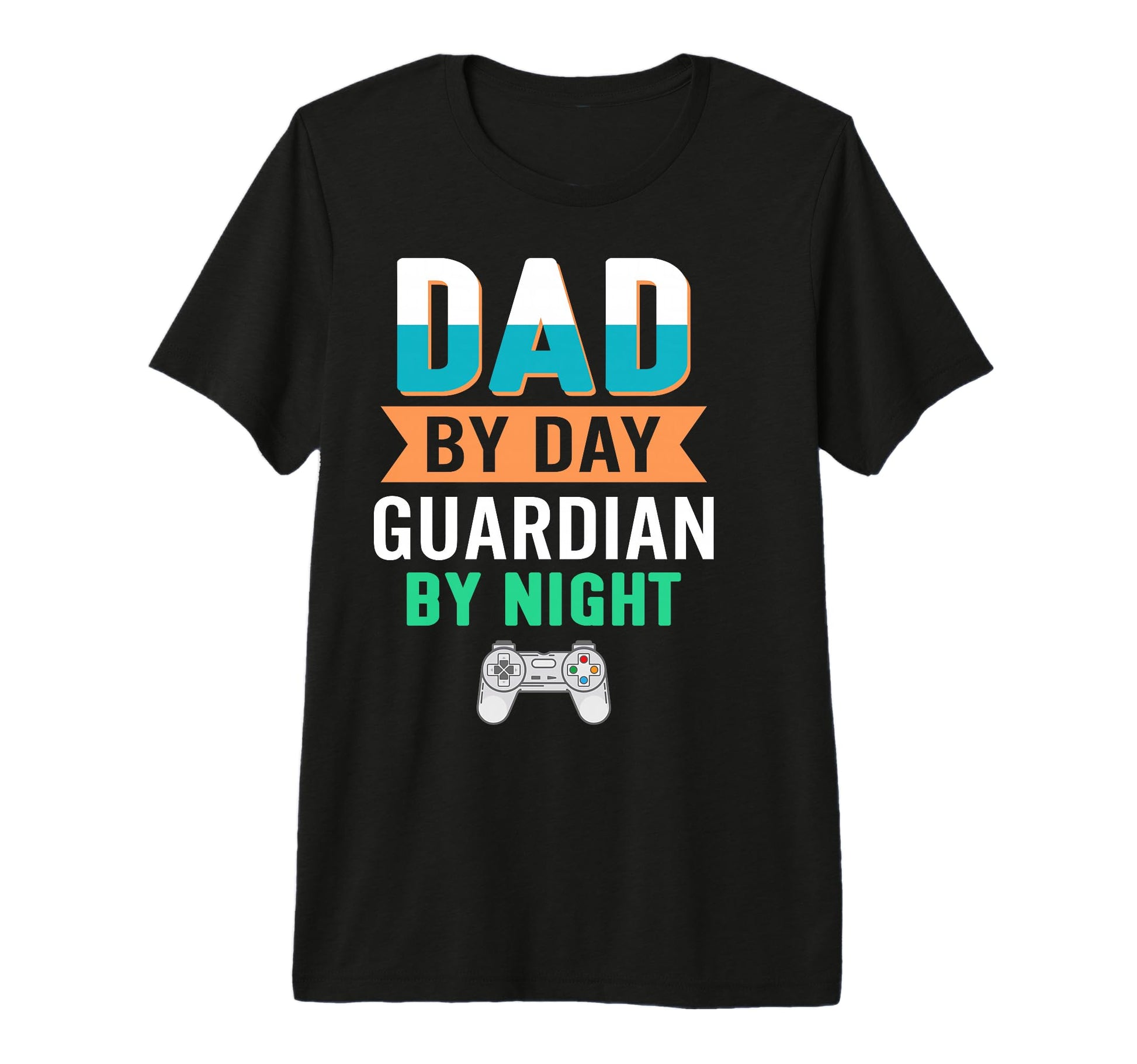 Dad Day Guardian Night Tri Blend T-Shirt - Minimalist Print Unisex - T-Shirt, Sweatshirt, Hoodie