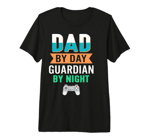 Dad Day Guardian Night Tri Blend T-Shirt - Minimalist Print Unisex - T-Shirt, Sweatshirt, Hoodie