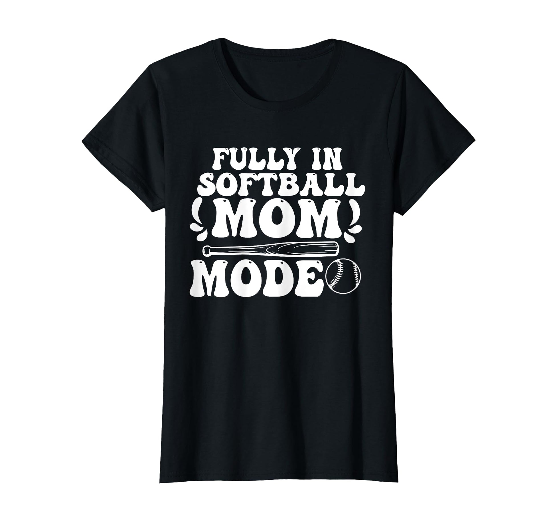 Softball Mom Mothers Day Baseball T-Shirt - Custom Art Print for Adults - T-Shirt, Sweatshirt, Hoodie