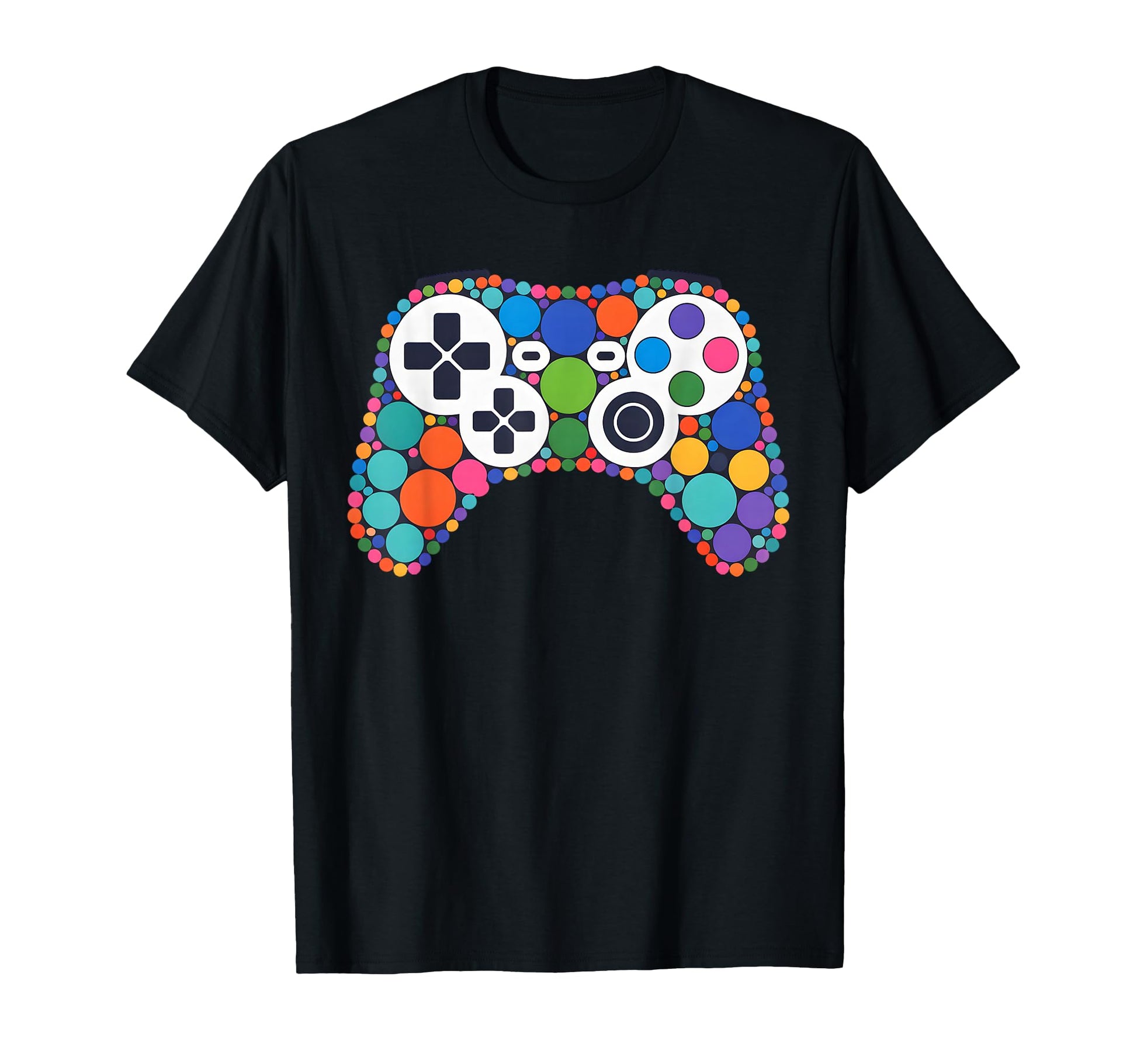 Funny Gaming Controller Polka Dot T-Shirt - Fun Novelty Design for Adults - T-Shirt, Sweatshirt, Hoodie