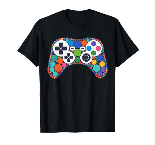 Funny Gaming Controller Polka Dot T-Shirt - Fun Novelty Design for Adults - T-Shirt, Sweatshirt, Hoodie