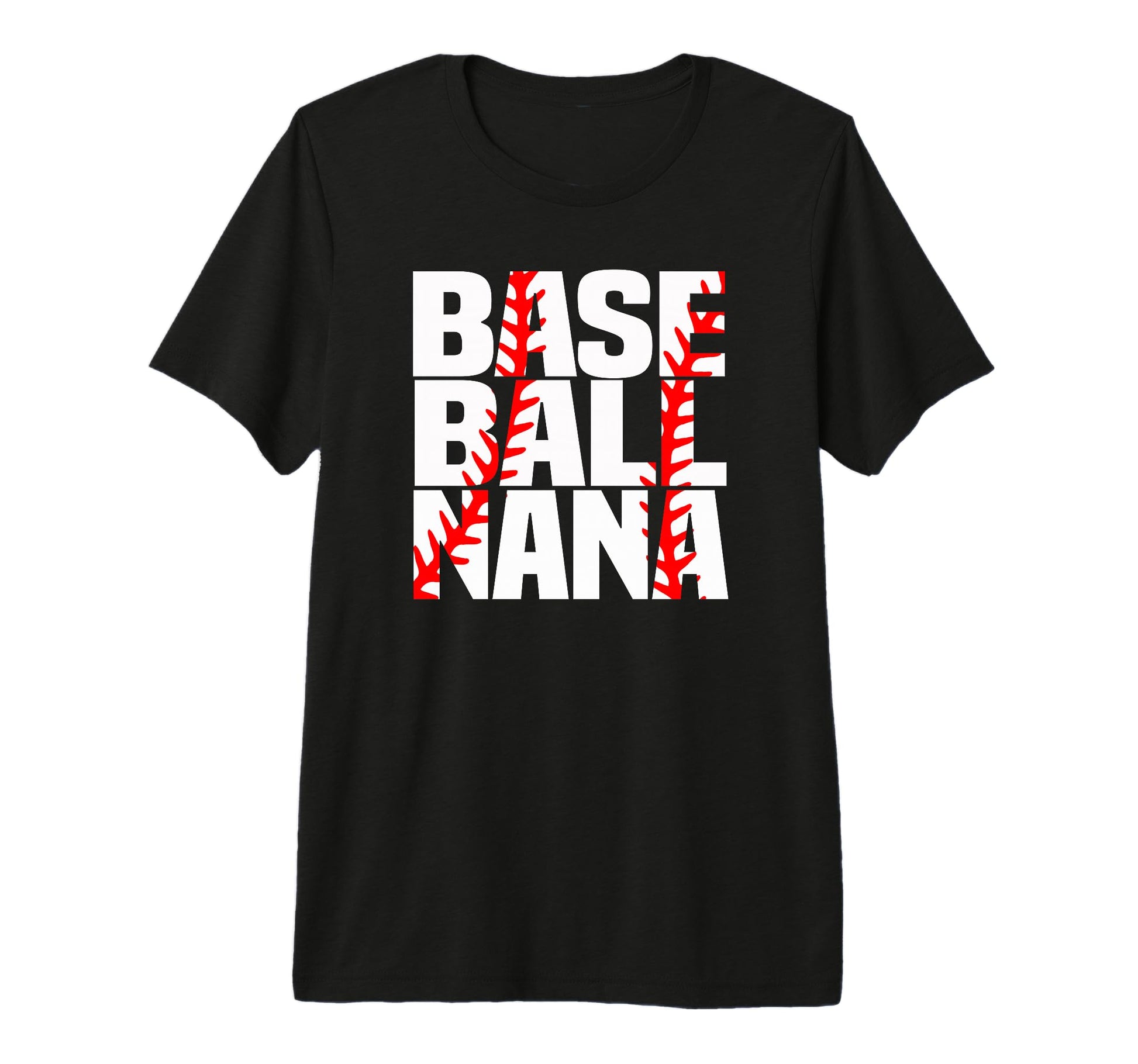 Baseball Nana Proud Grandma Tri Blend T-Shirt - Custom Art Print Men Women - T-Shirt, Sweatshirt, Hoodie