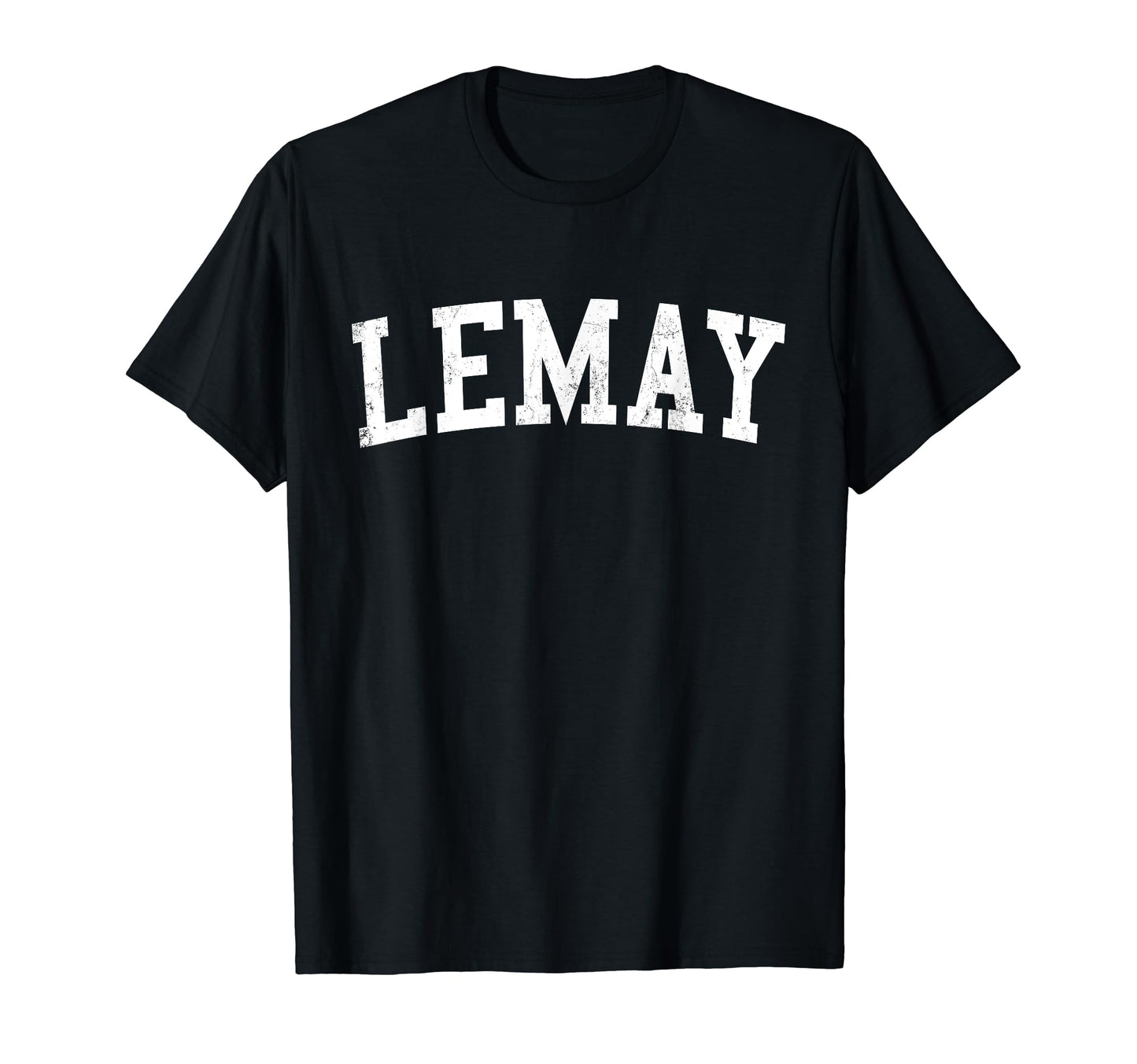 Lemay Mo Distressed White Varsity T-Shirt - Unique Graphic Men Women - T-Shirt, Sweatshirt, Hoodie
