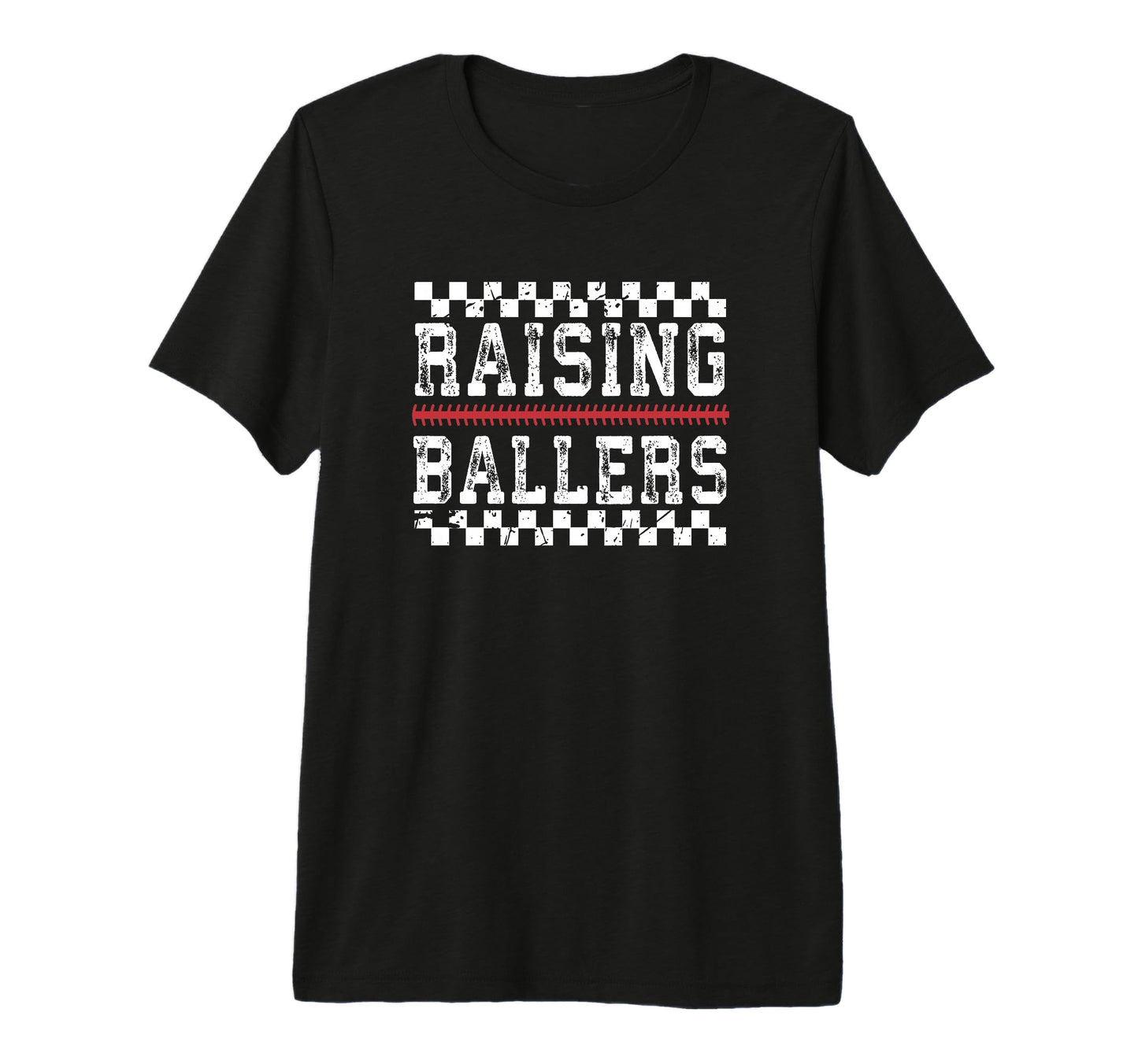 Raising Ballers Baseball Mom Dad T-Shirt - Minimalist Print for Adults - T-Shirt, Sweatshirt, Hoodie