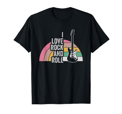 I Love Rock And Roll Music Vibes T-Shirt - Trendy Graphic Unisex - T-Shirt, Sweatshirt, Hoodie
