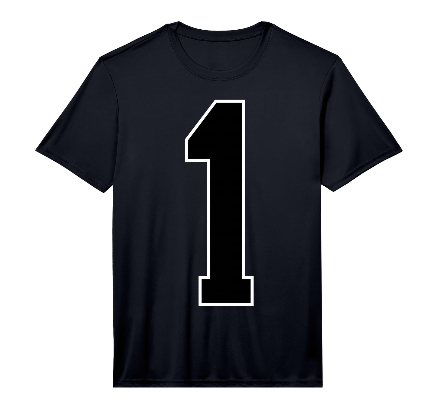 1 Black Sports Team Number Fan T-Shirt - Graphic Print Men Women - T-Shirt, Sweatshirt, Hoodie