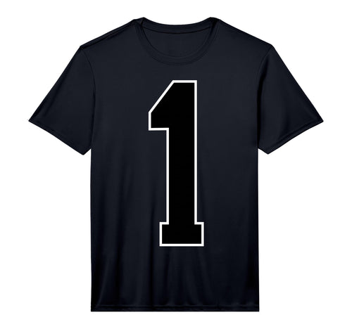 1 Black Sports Team Number Fan T-Shirt - Graphic Print Men Women - T-Shirt, Sweatshirt, Hoodie