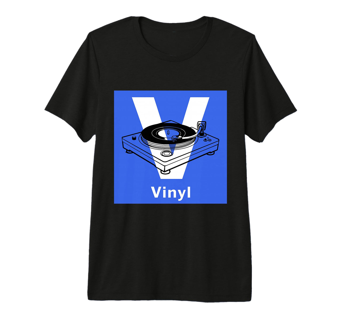 Old School Dj Vinyl Collector Turntable T-Shirt - Graphic Print for Adults - T-Shirt, Sweatshirt, Hoodie