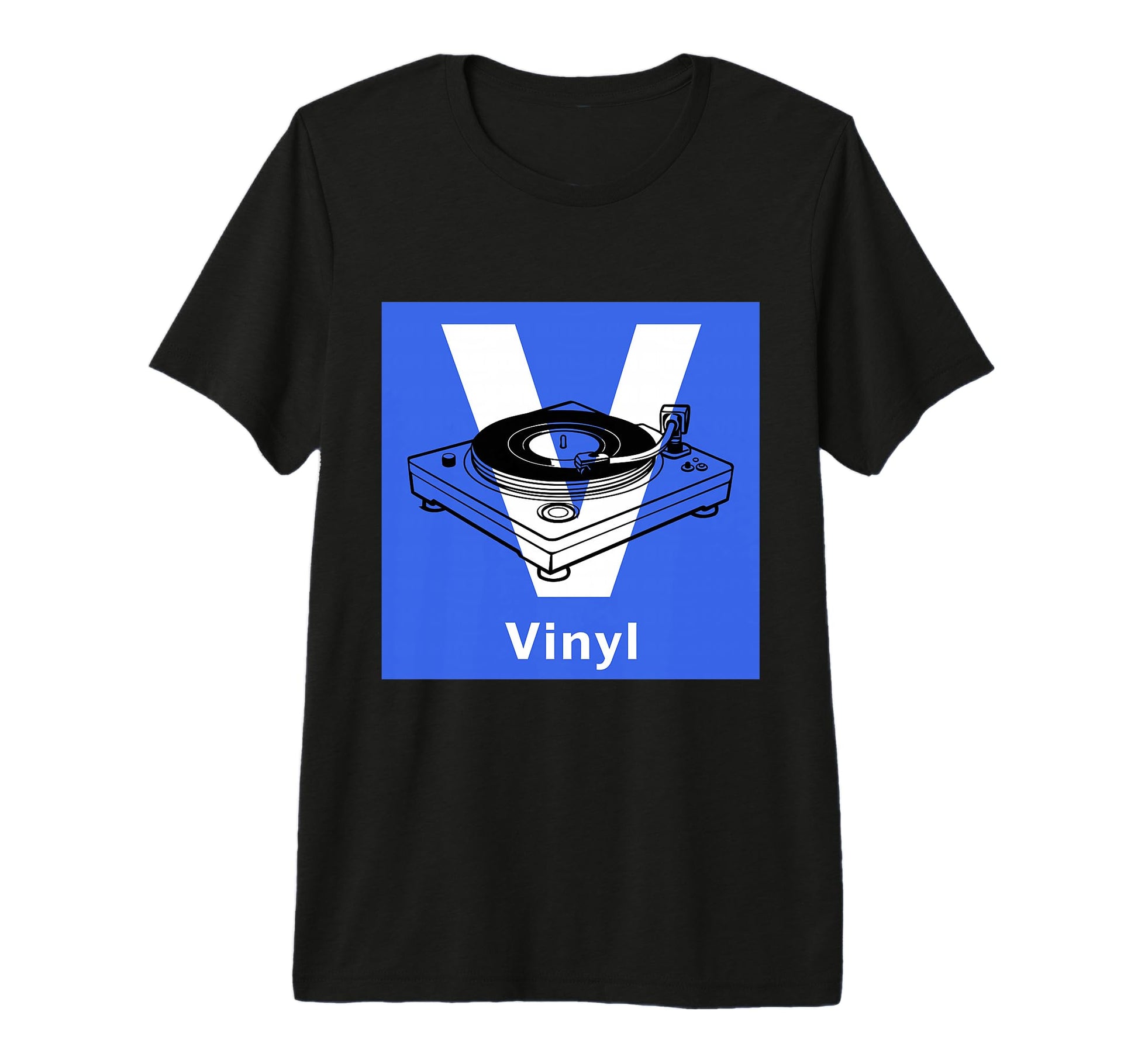 Old School Dj Vinyl Collector Turntable T-Shirt - Graphic Print for Adults - T-Shirt, Sweatshirt, Hoodie
