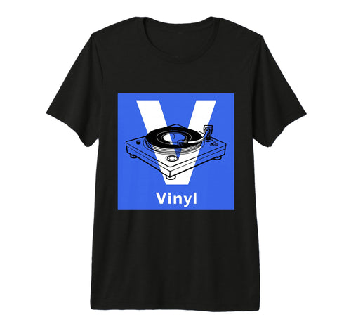 Old School Dj Vinyl Collector Turntable T-Shirt - Graphic Print for Adults - T-Shirt, Sweatshirt, Hoodie