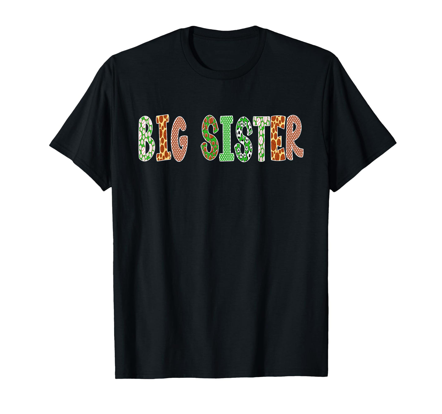 Sports Baller Big Sister Birthday T-Shirt - Minimalist Print for Adults - T-Shirt, Sweatshirt, Hoodie