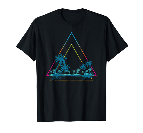 Summer Palm Trees 90S Vaporwave T-Shirt - Minimalist Print for Adults - T-Shirt, Sweatshirt, Hoodie