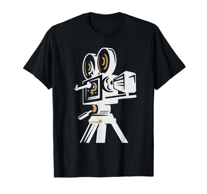 Movie Camera T-Shirt - Trendy Graphic for Adults - T-Shirt, Sweatshirt, Hoodie