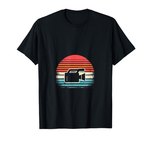 Sunset Video Camera Sweatshirt - Graphic Print for Adults - T-Shirt, Sweatshirt, Hoodie