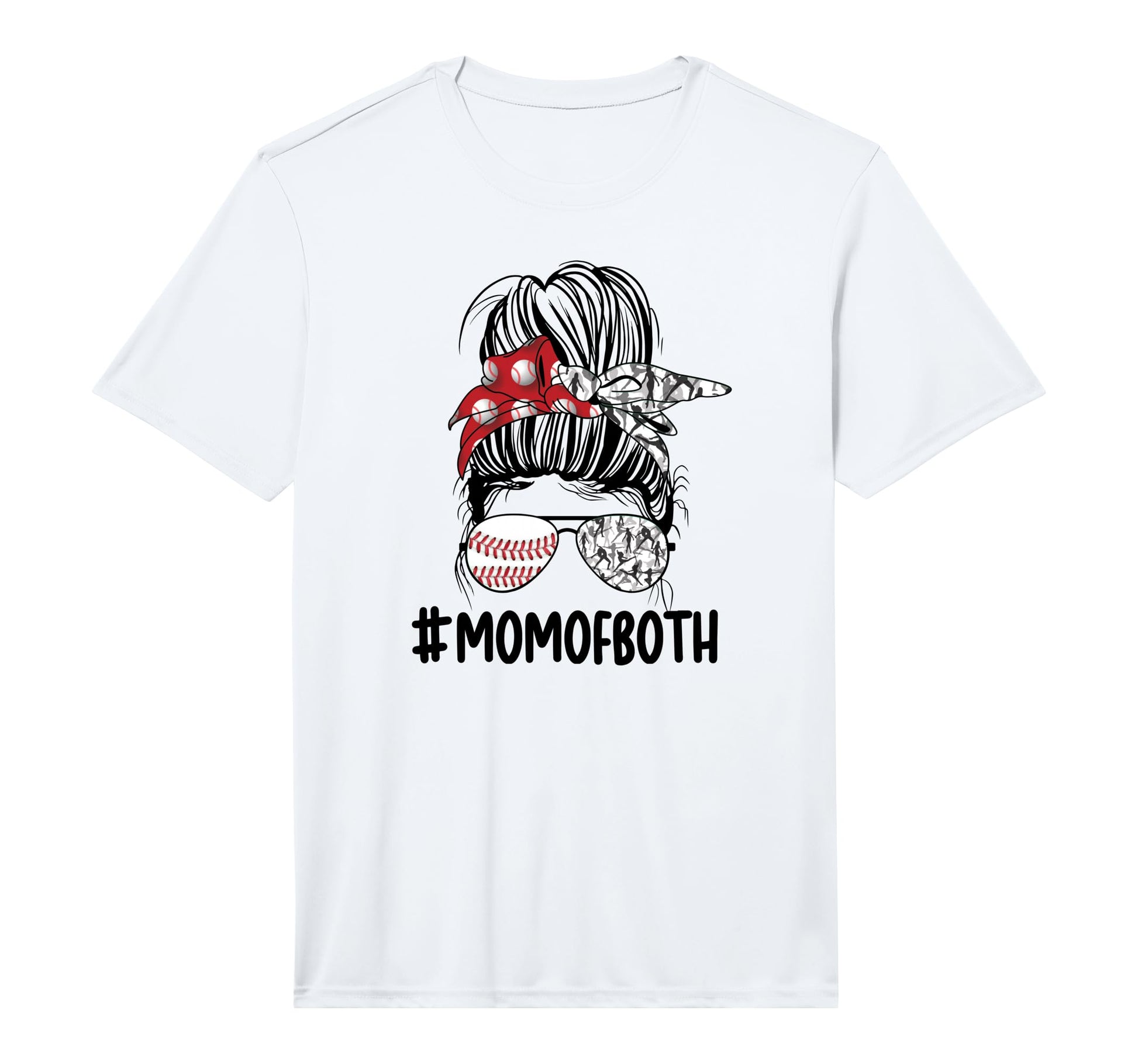 Mens Mom Both Messy Bun Dancer T-Shirt - Minimalist Print Men Women - T-Shirt, Sweatshirt, Hoodie