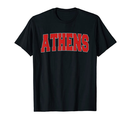 Athens Oh Ohio Varsity Usa Sports T-Shirt - Minimalist Print Men Women - T-Shirt, Sweatshirt, Hoodie