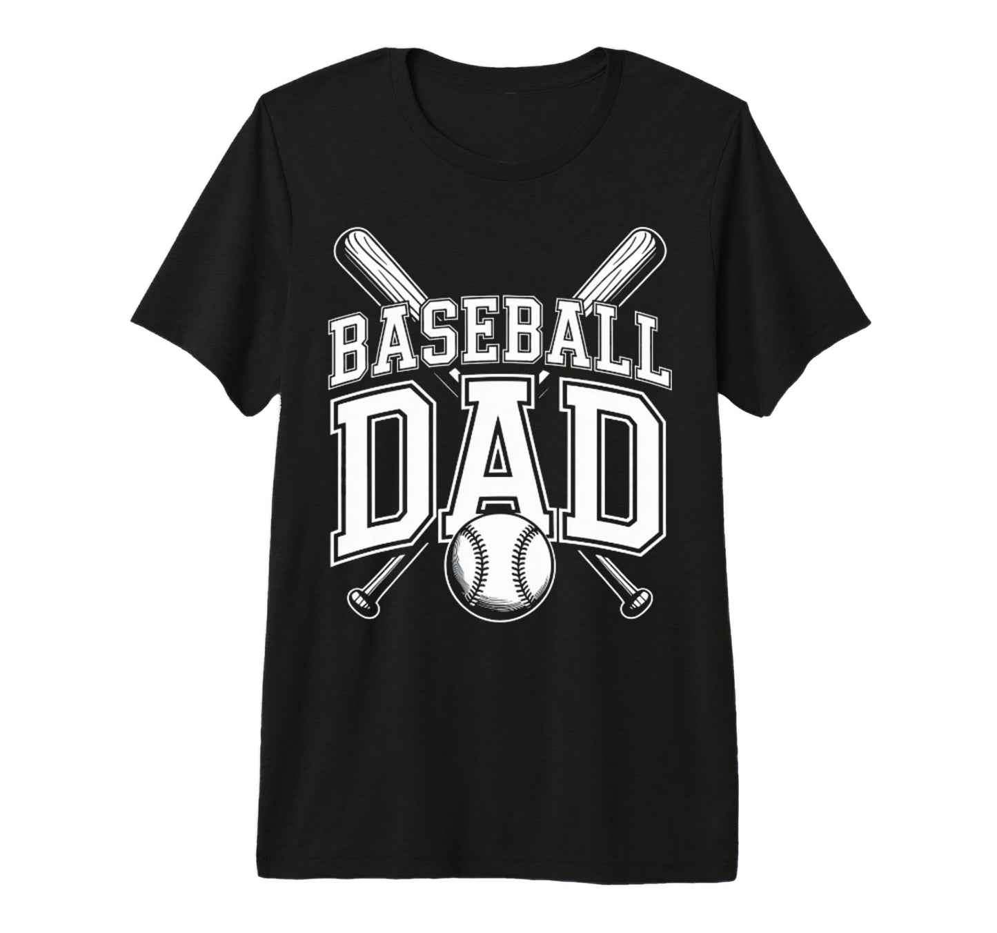 Funny Baseball Dad Tri Blend T-Shirt - Graphic Print Men Women - T-Shirt, Sweatshirt, Hoodie