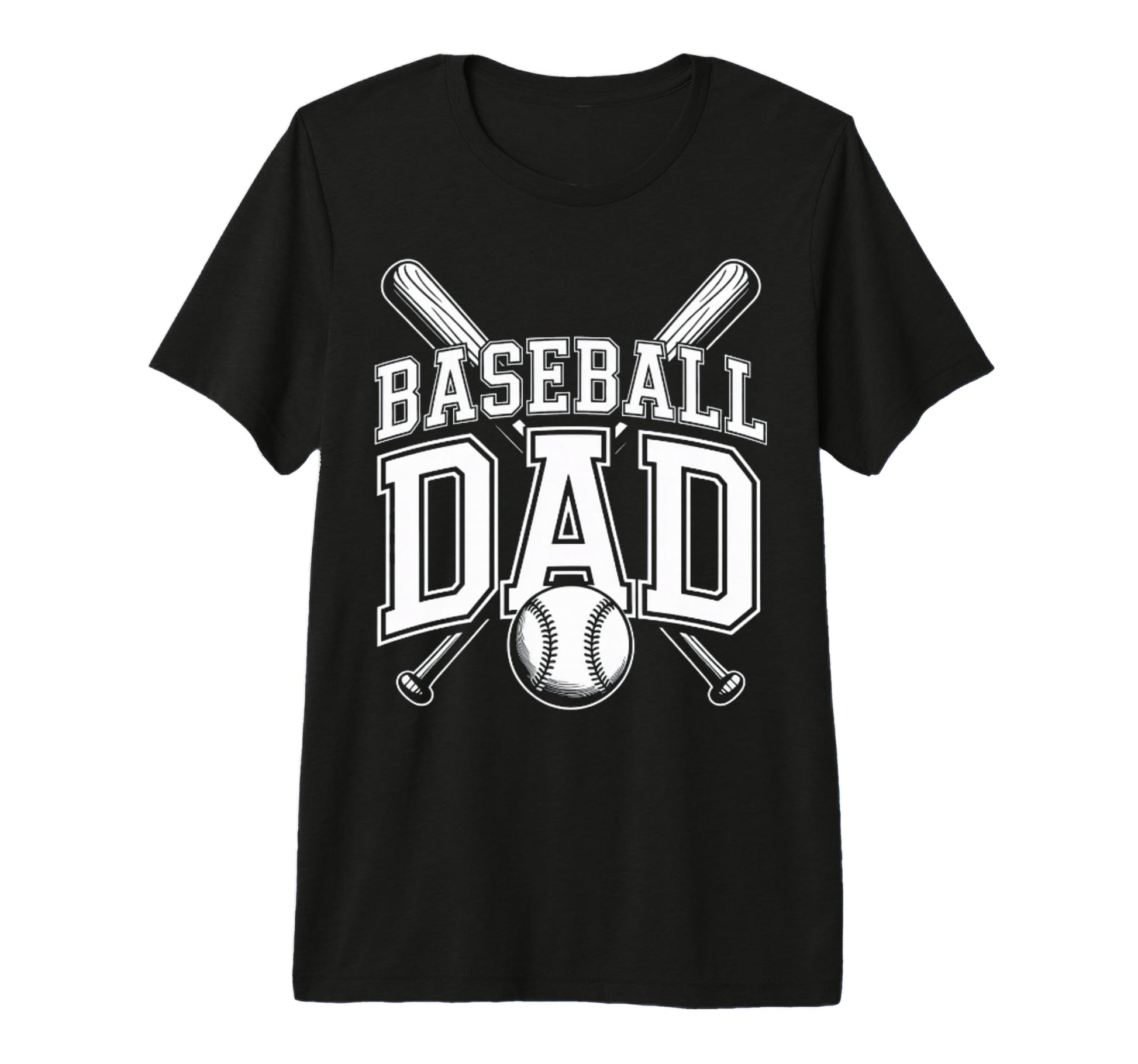 Funny Baseball Dad Tri Blend T-Shirt - Graphic Print Men Women - T-Shirt, Sweatshirt, Hoodie
