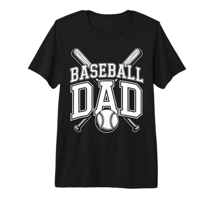 Funny Baseball Dad Tri Blend T-Shirt - Graphic Print Men Women - T-Shirt, Sweatshirt, Hoodie