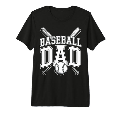 Funny Baseball Dad Tri Blend T-Shirt - Graphic Print Men Women - T-Shirt, Sweatshirt, Hoodie