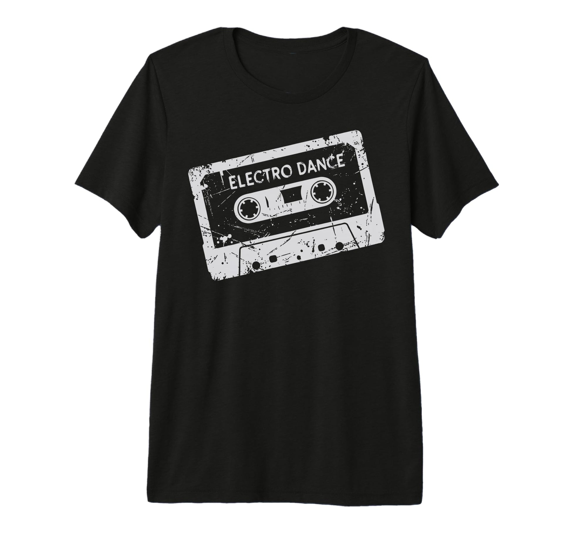 Grunge Cassette Tape Throwback Tri T-Shirt - Custom Art Print Men Women - T-Shirt, Sweatshirt, Hoodie