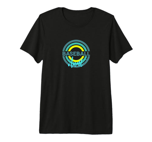 Baseball Aunt Modern Baseball Circles T-Shirt - Custom Art Print Unisex - T-Shirt, Sweatshirt, Hoodie