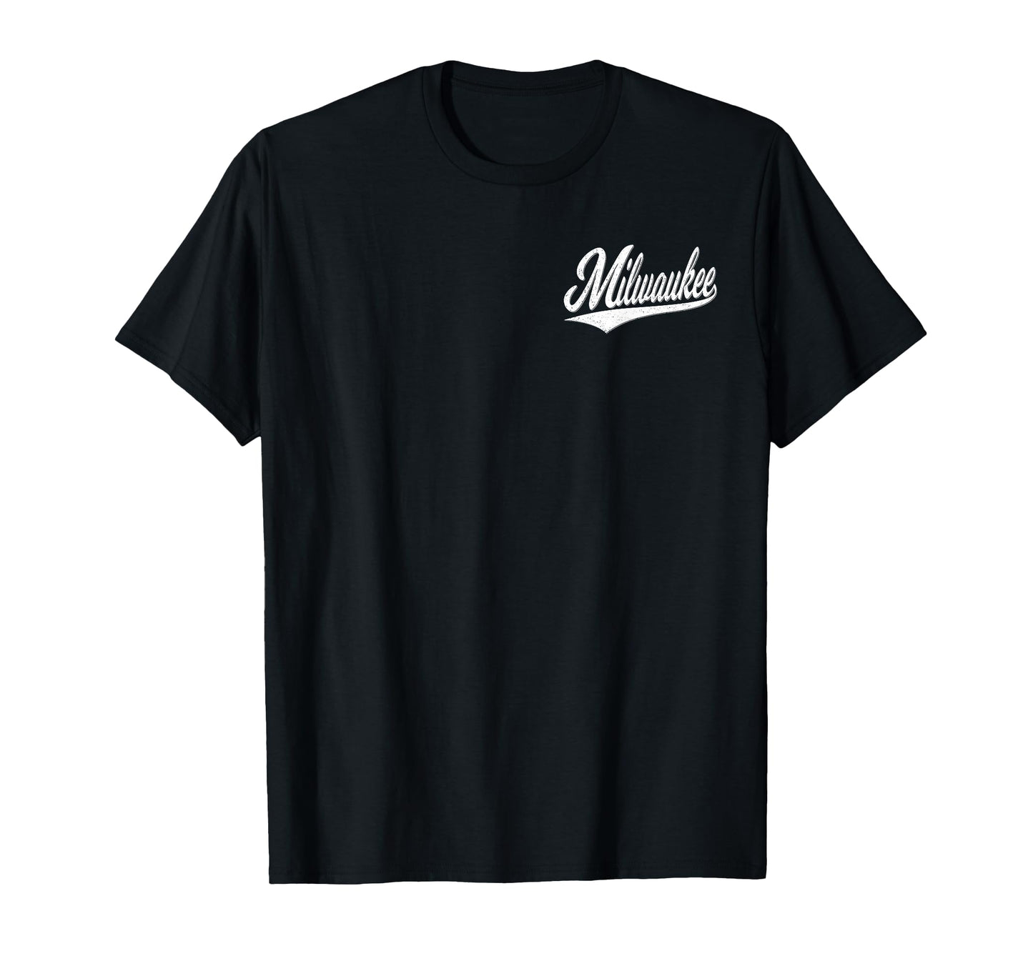 Milwaukee Wisconsin Varsity Script T-Shirt - Trendy Graphic Men Women - T-Shirt, Sweatshirt, Hoodie