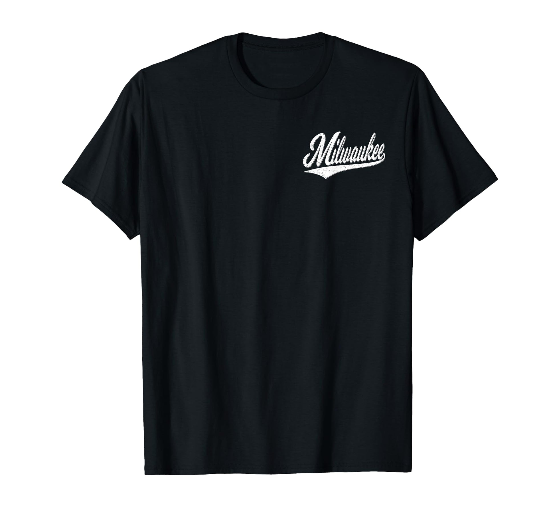 Milwaukee Wisconsin Varsity Script T-Shirt - Trendy Graphic Men Women - T-Shirt, Sweatshirt, Hoodie