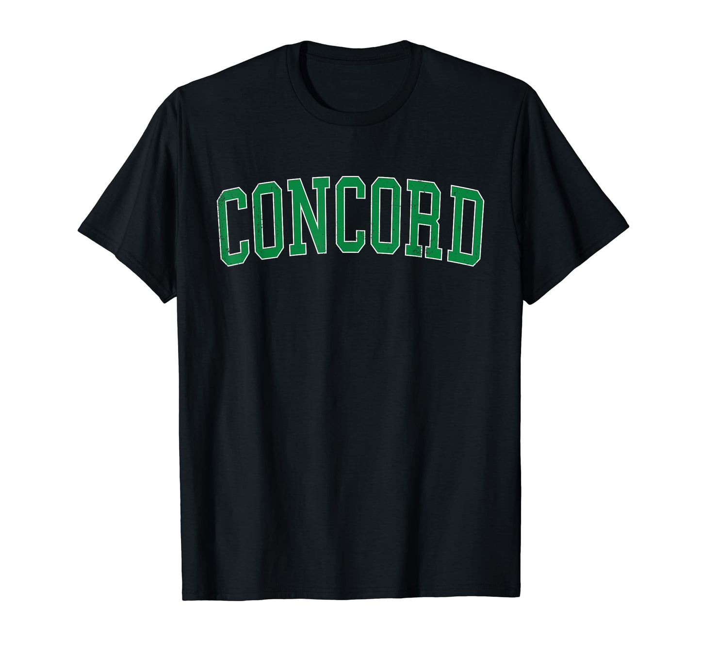 Concord Nh Distressed Green Varsity T-Shirt - Trendy Graphic Unisex - T-Shirt, Sweatshirt, Hoodie