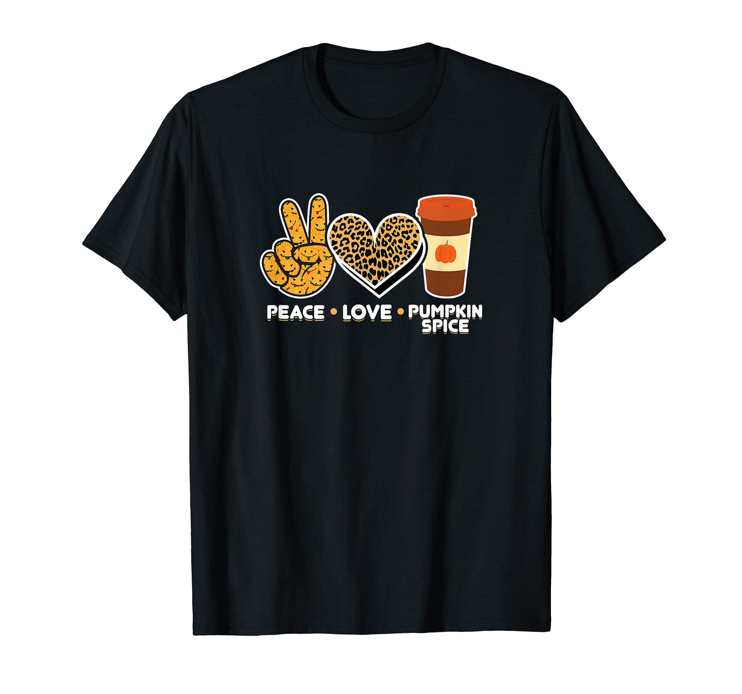 Peace Love Pumpkin Spice T-Shirt - Casual Everyday Wear for Adults - T-Shirt, Sweatshirt, Hoodie