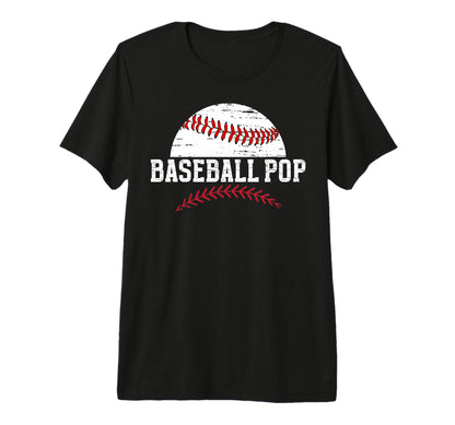 Mens Baseball Pop Grandpa Pop T-Shirt - Custom Art Print for Adults - T-Shirt, Sweatshirt, Hoodie