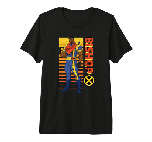 Marvel X 97 Bishop Lucas Striped Tri T-Shirt - Custom Art Print Men Women - T-Shirt, Sweatshirt, Hoodie