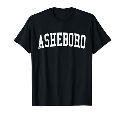 Asheboro Nc Distressed White Varsity T-Shirt - Trendy Graphic Men Women - T-Shirt, Sweatshirt, Hoodie