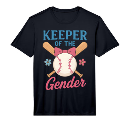 Keeper Gender Baseball Or Bows T-Shirt - Fun Novelty Design for Adults - T-Shirt, Sweatshirt, Hoodie