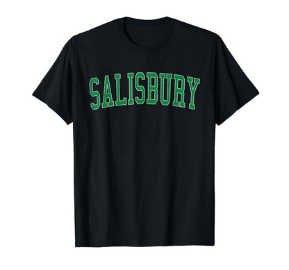 Salisbury Nc Distressed Green Varsity T-Shirt - Trendy Graphic Men Women - T-Shirt, Sweatshirt, Hoodie