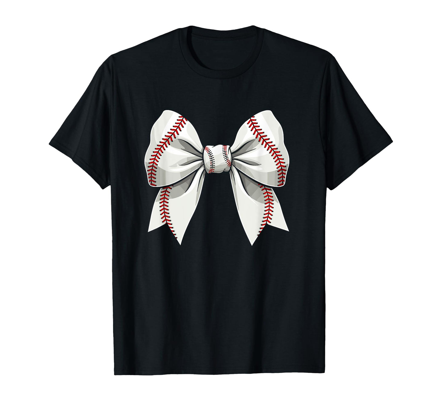Baseball Coquette Bow Baseball Mom T-Shirt - Graphic Print Men Women - T-Shirt, Sweatshirt, Hoodie