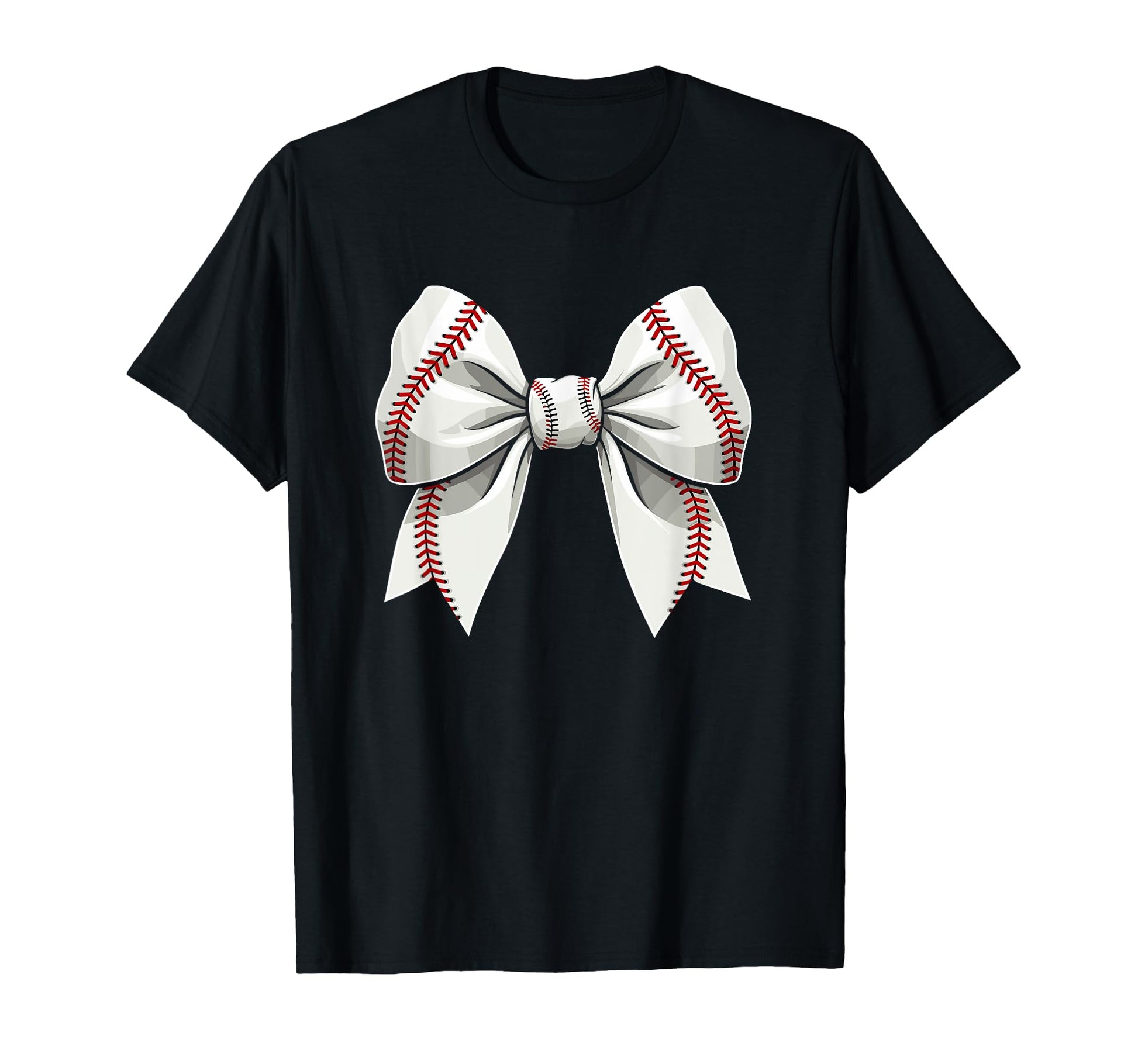 Baseball Coquette Bow Baseball Mom T-Shirt - Graphic Print Men Women - T-Shirt, Sweatshirt, Hoodie