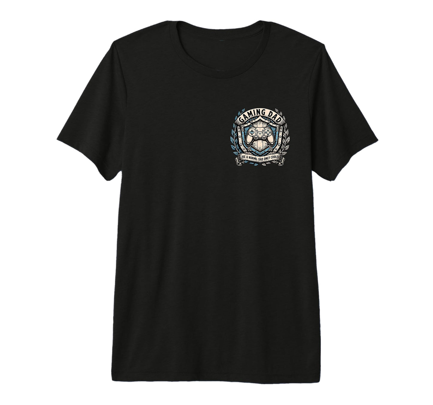 Mens Gaming Dad Only Cooler Tri Blend T-Shirt - Graphic Print Men Women - T-Shirt, Sweatshirt, Hoodie