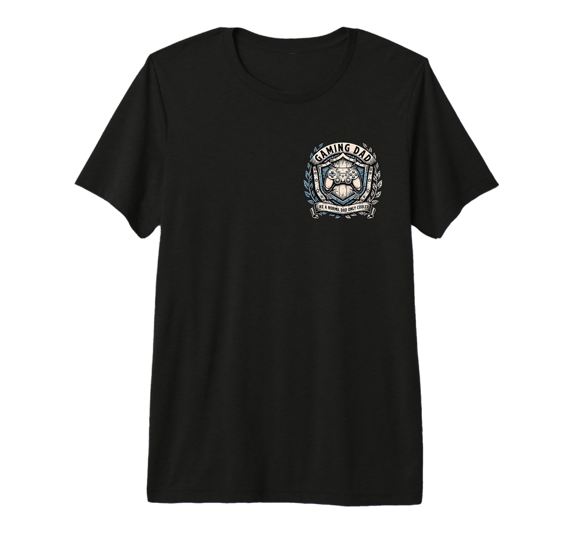 Mens Gaming Dad Only Cooler Tri Blend T-Shirt - Graphic Print Men Women - T-Shirt, Sweatshirt, Hoodie