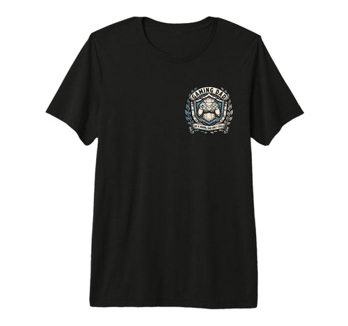 Mens Gaming Dad Only Cooler Tri Blend T-Shirt - Graphic Print Men Women - T-Shirt, Sweatshirt, Hoodie