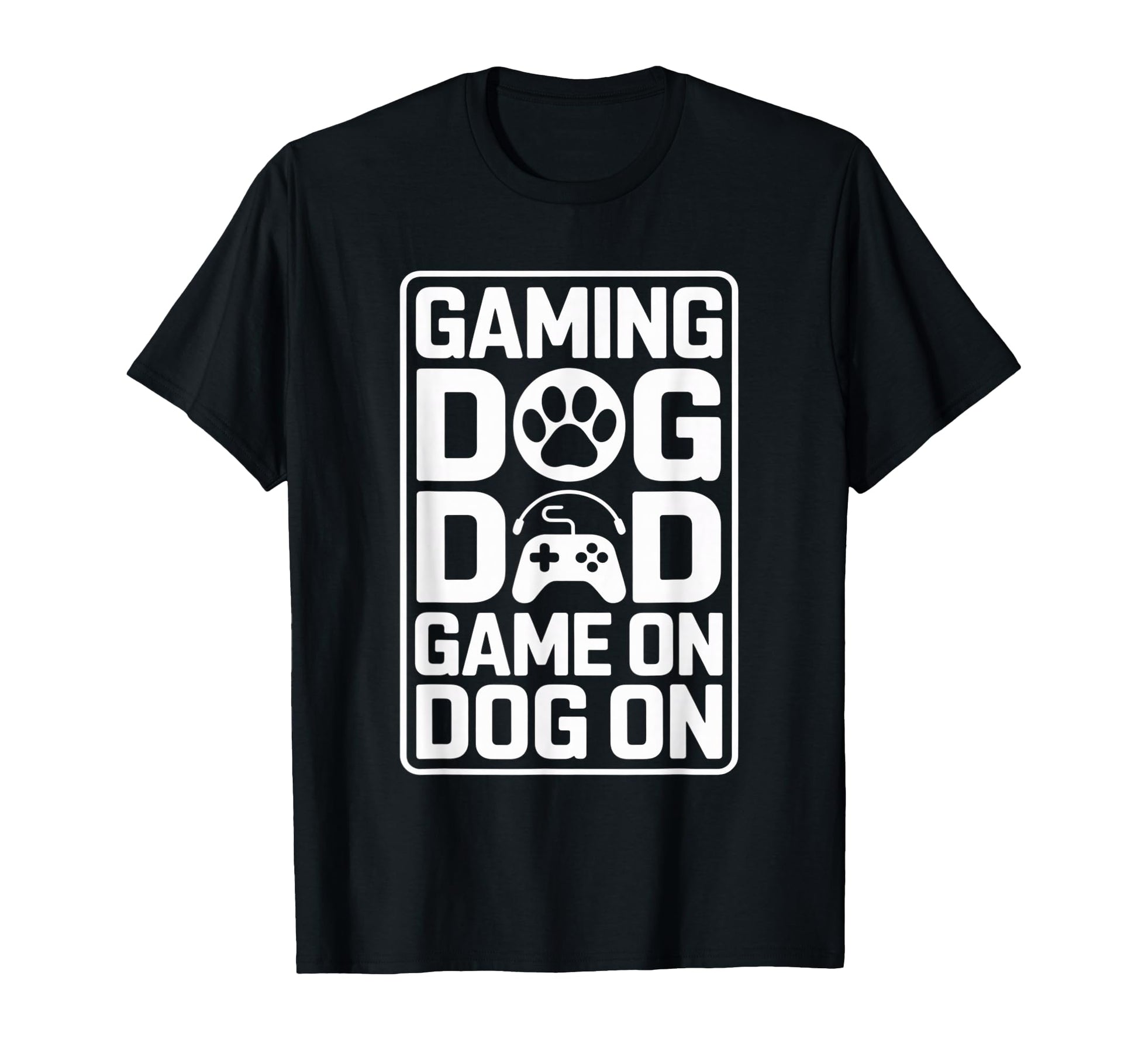 Funny Gaming Dog Dad Game Dog Controller T-Shirt - Unique Graphic Men Women - T-Shirt, Sweatshirt, Hoodie
