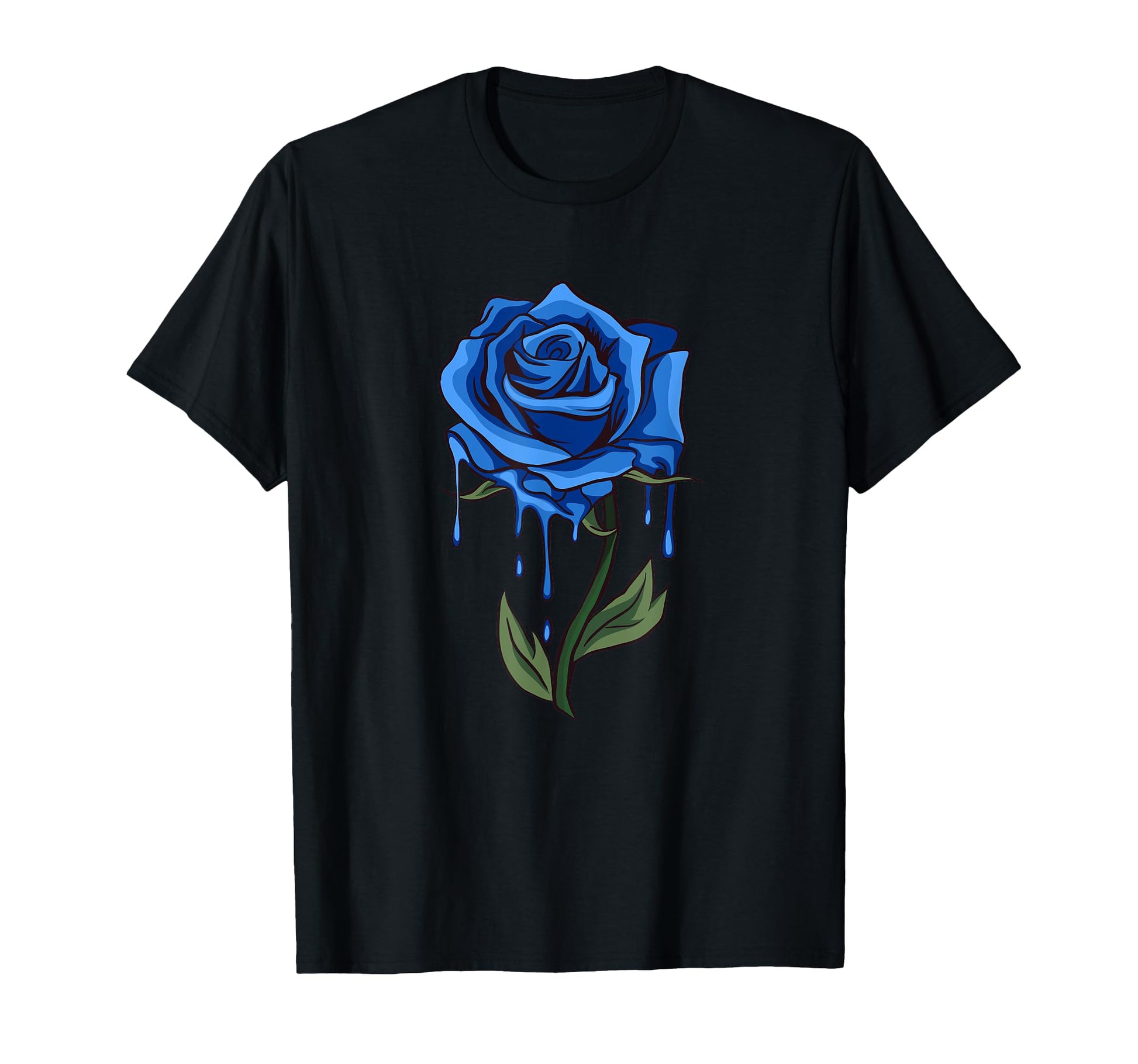 Blue Rose Aesthetic Soft Grunge Punk T-Shirt - Minimalist Print Unisex - T-Shirt, Sweatshirt, Hoodie