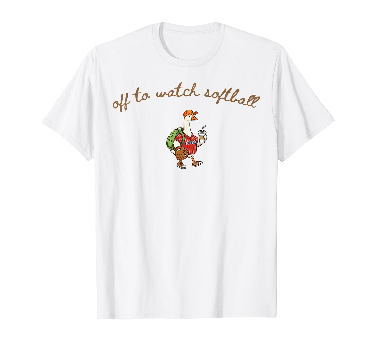 Off To Watch Softball Funny Softball T-Shirt - Unique Graphic for Adults - T-Shirt, Sweatshirt, Hoodie