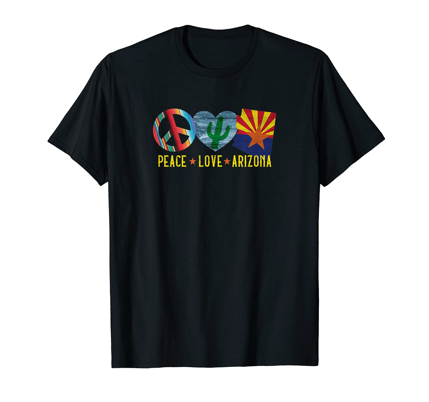 Peace Love Arizona T-Shirt - Custom Art Print Men Women - T-Shirt, Sweatshirt, Hoodie
