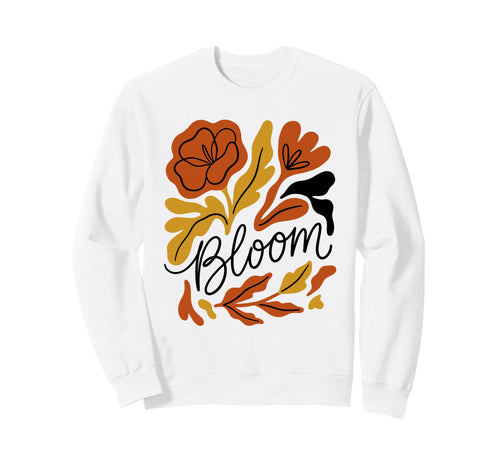 Bloom Boho Wildflower Botanical Sweatshirt - Custom Art Print Unisex - T-Shirt, Sweatshirt, Hoodie