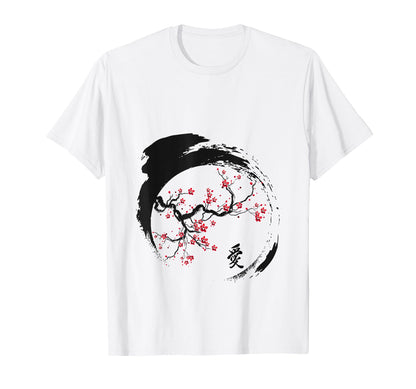 Japanese Cherry Blossom Grunge Vaporwave T-Shirt - Graphic Print Men Women - T-Shirt, Sweatshirt, Hoodie