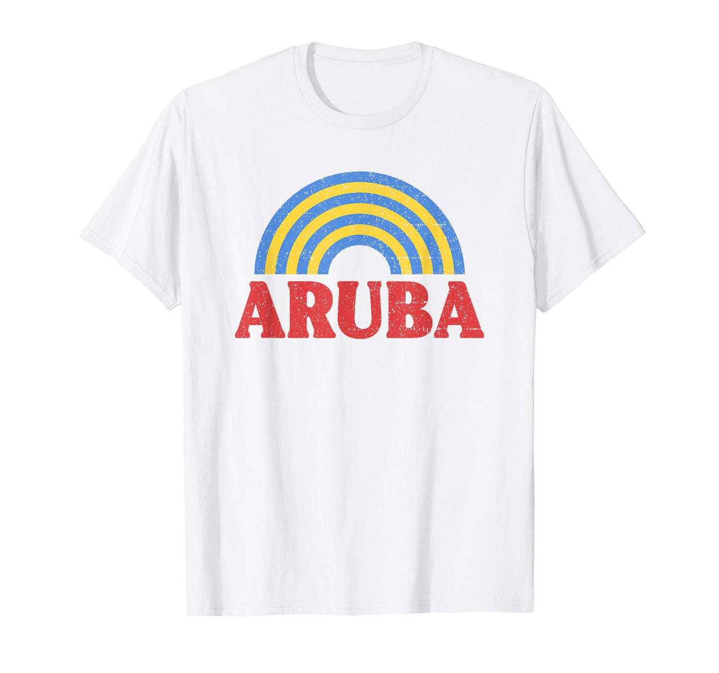Aruba Flag Rainbow Aruban Pride T-Shirt - Novelty Apparel for Adults - T-Shirt, Sweatshirt, Hoodie