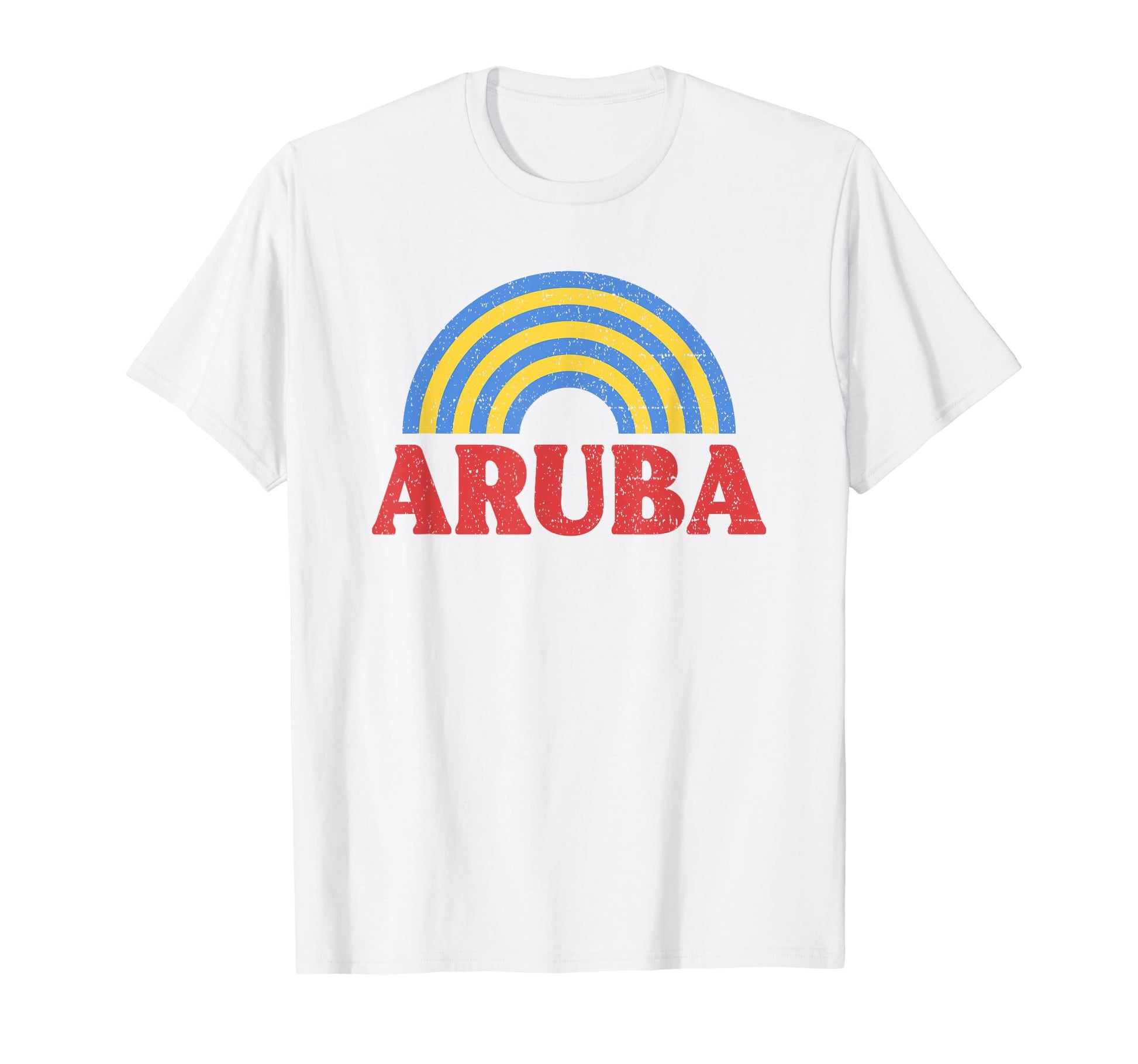 Aruba Flag Rainbow Aruban Pride T-Shirt - Novelty Apparel for Adults - T-Shirt, Sweatshirt, Hoodie