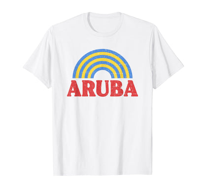 Aruba Flag Rainbow Aruban Pride T-Shirt - Novelty Apparel for Adults - T-Shirt, Sweatshirt, Hoodie