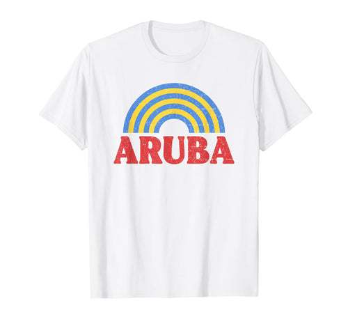 Aruba Flag Rainbow Aruban Pride T-Shirt - Novelty Apparel for Adults - T-Shirt, Sweatshirt, Hoodie